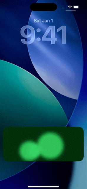 LavaLamp Live Activity animation