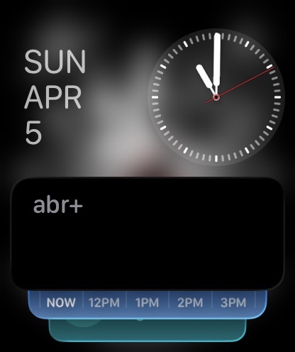 watchOS Smart Stack abr widget