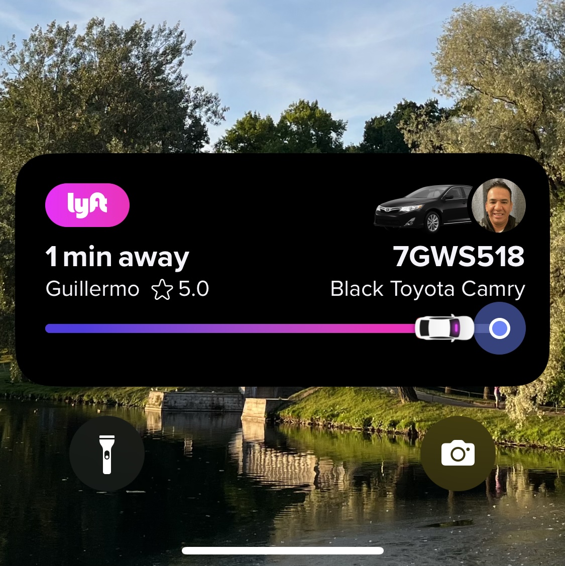 Lyft Live Activity On The Way