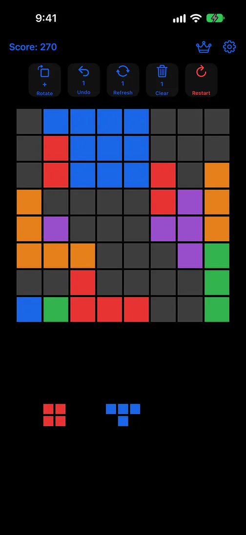 Classic theme on an 8×8 board