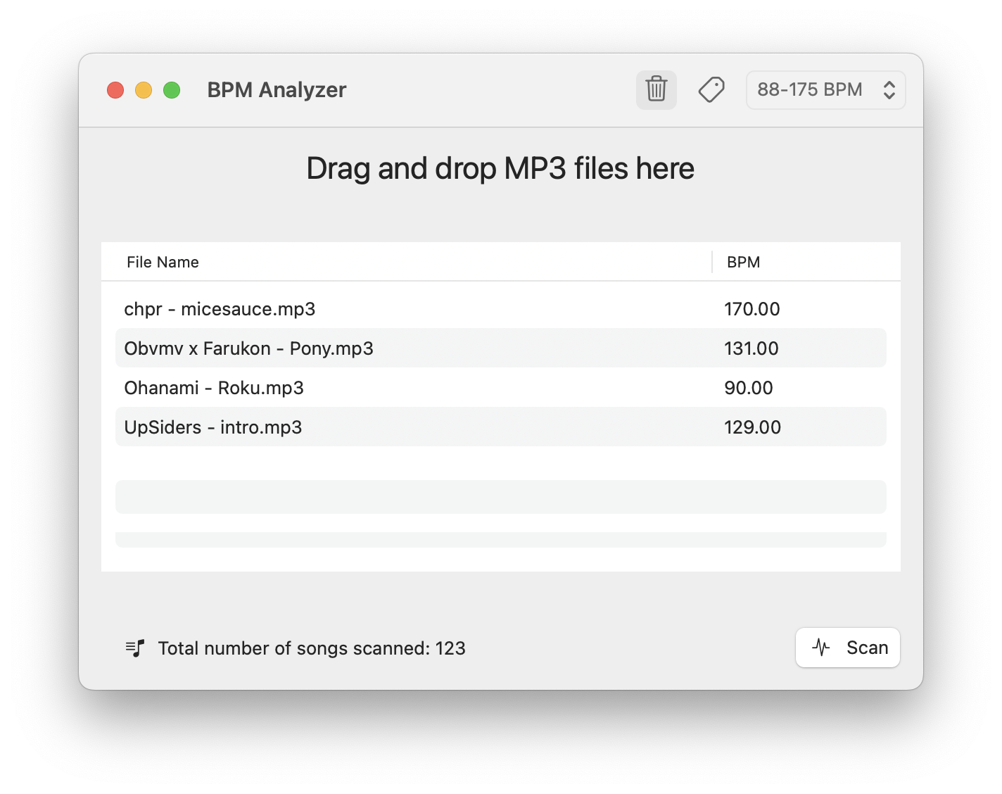 BPM Analyzer Interface